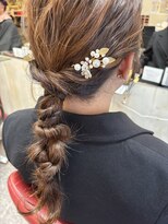 ロマンヤカタ ファース(ROMAN YAKATA fars)&nbsp;お呼ばれ編みおろしヘアセット@田島（2026/01）