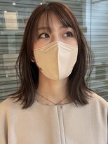 シベルバレー 横浜(sibell) ミディアムレイヤーカット顔周りレイヤーウルフハッシュカット