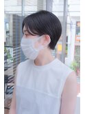 ハンサムショート/黒髪ショート/耳掛けショート/表参道【松本匡