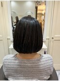 まとまり重視の美シルエットボブ