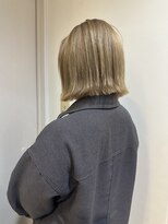 ウニレ バイ センス(unire by sense)&nbsp;【ブロンドカラー】切りっぱなしボブ×ブロンドベージュ