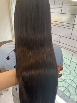 ヘアアンドメイク 心座(hair&make) 艶髪ストレートパーマ