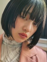 ラモードイワイインターナショナル(La Mode IWAI international) シースルーバング×モードミニボブ