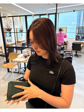 ヘアーポケット リタ(HAIR POCKET ritta) ツヤ感たっぷりラベンダーブラウン《藤山》