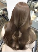 グレージュカラー/韓国風巻き/レイヤーカット/髪質改善/縮毛