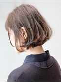 カーキボブ_外ハネボブアッシュブラウンネオウルフ_ba276542