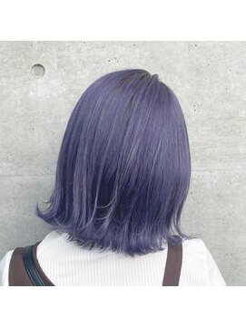 ネオリーブテラスアンドラヴィ(Neolive terrace&Lavie) くすみブルー☆透け感☆外ハネ