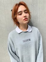 ヘアサロンエム 大宮東口(HAIR SALON M) 前髪軽め小顔レイヤーボブ☆アプリコットオレンジ