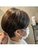 前髪 ハンサムショート 小顔ショートヘア  つつじヶ丘 調布 仙川