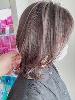 クラン 岡本(Chlan) 大人かわいい☆ピンクアッシュくびれボブ