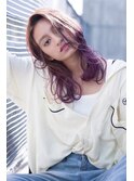 大人かわいい前髪セシルカットココアブラウンフリンジウェーブ