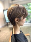 モテ髪カタログ30代40代50代大人可愛いナチュラルショートボブ