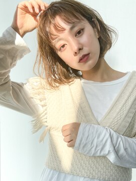 アイティー バイ アルバム 浦和店(IT by ALBUM) エアリーボブ_グレージュカラーボブウルフココアベージュ_68819