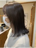 切りっぱなしロブ　グレージュ