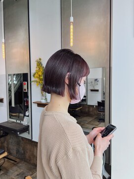 ニディー バイ デイジー(Nidee by Daisy) くびれボブ ヘルシースタイル　ボブ　ショコラアッシュ