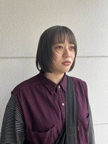 ヘアーアイストゥーレ(HAIR ICI TRE)&nbsp;レイヤーボブ　グレージュカラー　担当者東川内遥