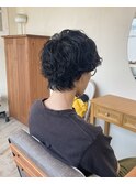 センターパート/メンズパーマ/刈り上げ/フェード/湘南台