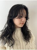 ウェーブパーマロング
