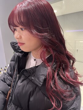 ヴァイス 新宿店(VAICE) ブリーチなしレッドカラー