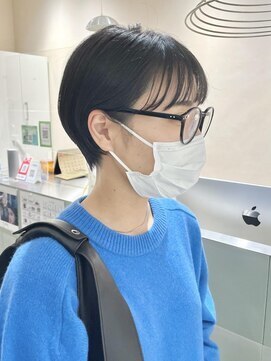 インク バイ アルテフィーチェ 甲子園口(ink by artefice) マッシュショート×ダークアッシュ#刈り上げマッシュショート