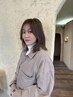 【志田指名クーポン】こっくりブラウンカラー＋顔周りカット＋トリートメント
