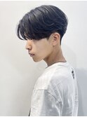 センターパート/メンズヘア