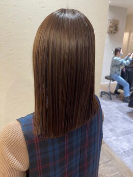 ハクバイジェービー 稲毛(hak by jb) 似合わせカット/メルディカラー/フェミニンロング