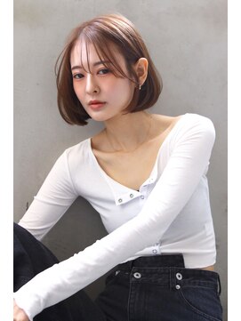 ブラン 広島本通(Blanc) 【Blanc】大人ボブ_シースルーバング_ボブ_顔まわりレイヤー