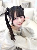 朝比奈里茉ちゃん 立体リボンツインテール♪