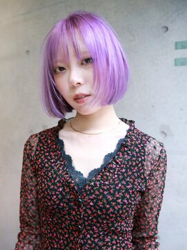 キャロルガーデンズ ボコカ 表参道(Carroll Gardens bococa) 【azu】パープル ボブ ブリーチ