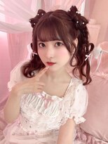 リルミー(Lilme)&nbsp;小鳥遊るいちゃん立体リボンハートハーフツイン＊まゆ