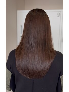 髪質改善カラー／髪質改善／暖色系カラー