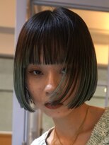 テクネ 天神大名(techne)&nbsp;天神大名顔周りレイヤーカットミディアムボブタッセルボブパーマ