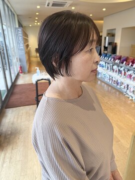 シンク 豊中店(sync) ショートカット/顔まわりカット/艶カラー