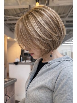 ファンド 千葉(fand) ショートボブ/似合わせカット/ベージュ