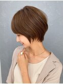 シアーグレージュ×ハンサムショート