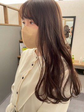 ロッカヘアエジェ(ROCCA hair eje.) デザインカラーシフォンカールロング