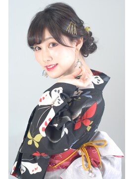 パリスパート2 大人　可愛い　浴衣　アレンジ