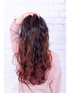 ヘアーメイク ダンス(hair make DANCE) バレイヤージュ edol ピンク