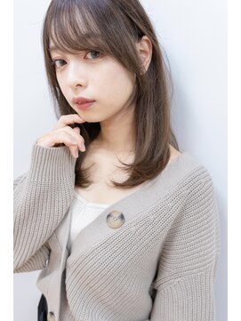 リジェール 金山店 前髪パーマ/抜け感ヘア/セミロング/おくれ毛カット