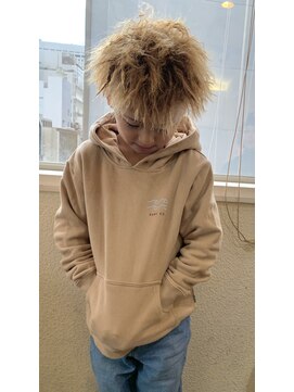 ルーツ ヘア デザイン(roots hair design) 新町美容院★roots★キッズパーマスパイラルツイスト