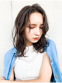 アンニュイミディアムパーマ