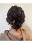 シニヨンヘアアレンジ♪