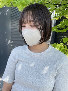 ヘアラウンジ アングゥ(hair lounge ungu) 顎ラインミニボブ