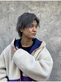 波巻きハイライトウルフマッシュパーマmen'shair