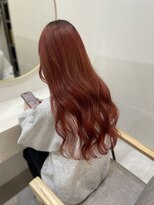 ラビス クローバー(Lovis clover)&nbsp;前髪カタログ　ウルフ　ピンクベージュ