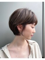 トニーアンドガイ 原宿店(TONI & GUY)&nbsp;大人可愛いまるみショート　前髪あり　グレーベージュ