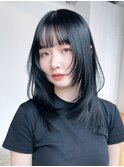 クールフェイスレイヤー_ハッシュカットフルバング_ba474091