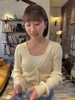 トレンチ(TRENCH)&nbsp;《TRENCH Riku》ボブスタイル　前髪カット