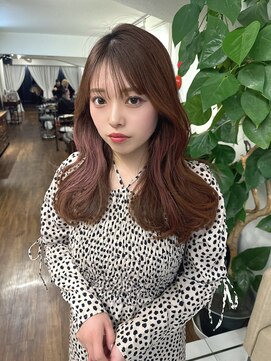 インビテーション(invitation) チェリーピンク インナーカラー ブリーチなしピンク